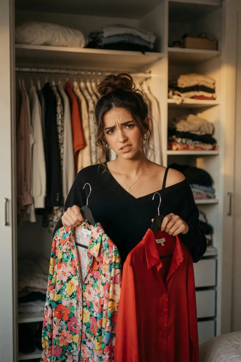 Before — closet confusion